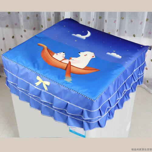 滚筒洗衣机罩遮盖布波轮全自动直筒上开防水防晒布通用防紫外线 - 图1