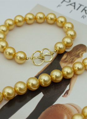 【简约多变·金珠】人造南洋金珠 组合款 珍珠手链/珍珠项链