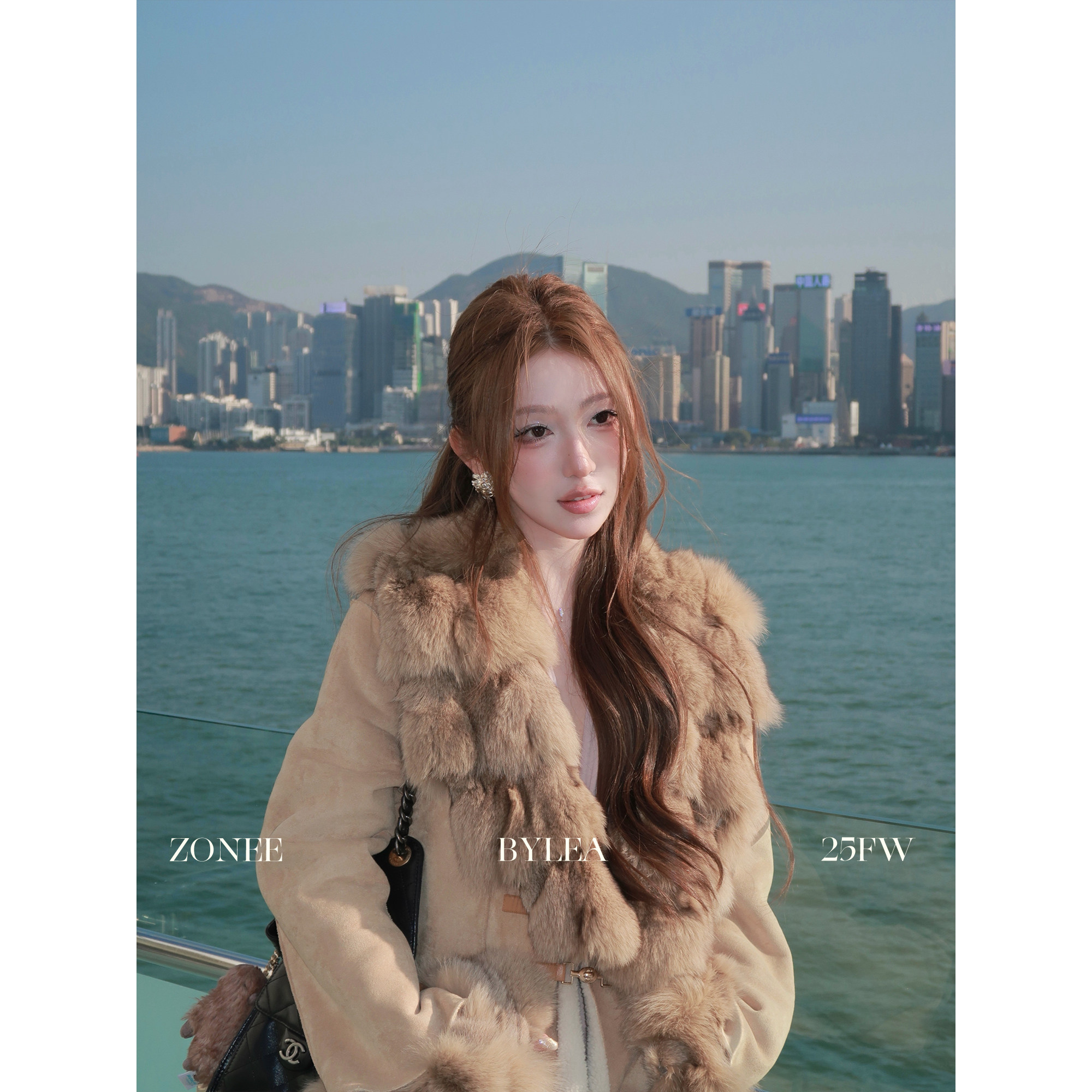 ZONEE/LEA宋亦雯 曼哈顿圣诞夜 法式100狐狸毛皮毛一体大衣外套女,淘宝优惠券,粉丝福利购,淘宝优惠卷