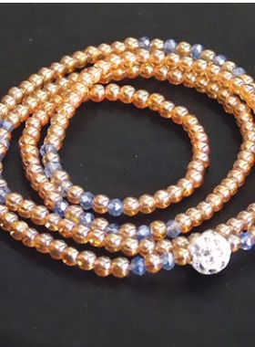 民族风镶钻情侣水晶手链