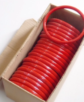 欧美风玻璃鲜艳大红色手环