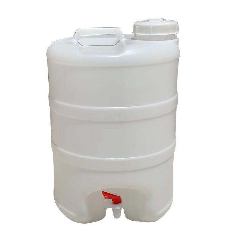 加厚25升kgL带水龙头的塑料桶食品级酒桶储水桶50斤圆桶水桶油桶 - 图1