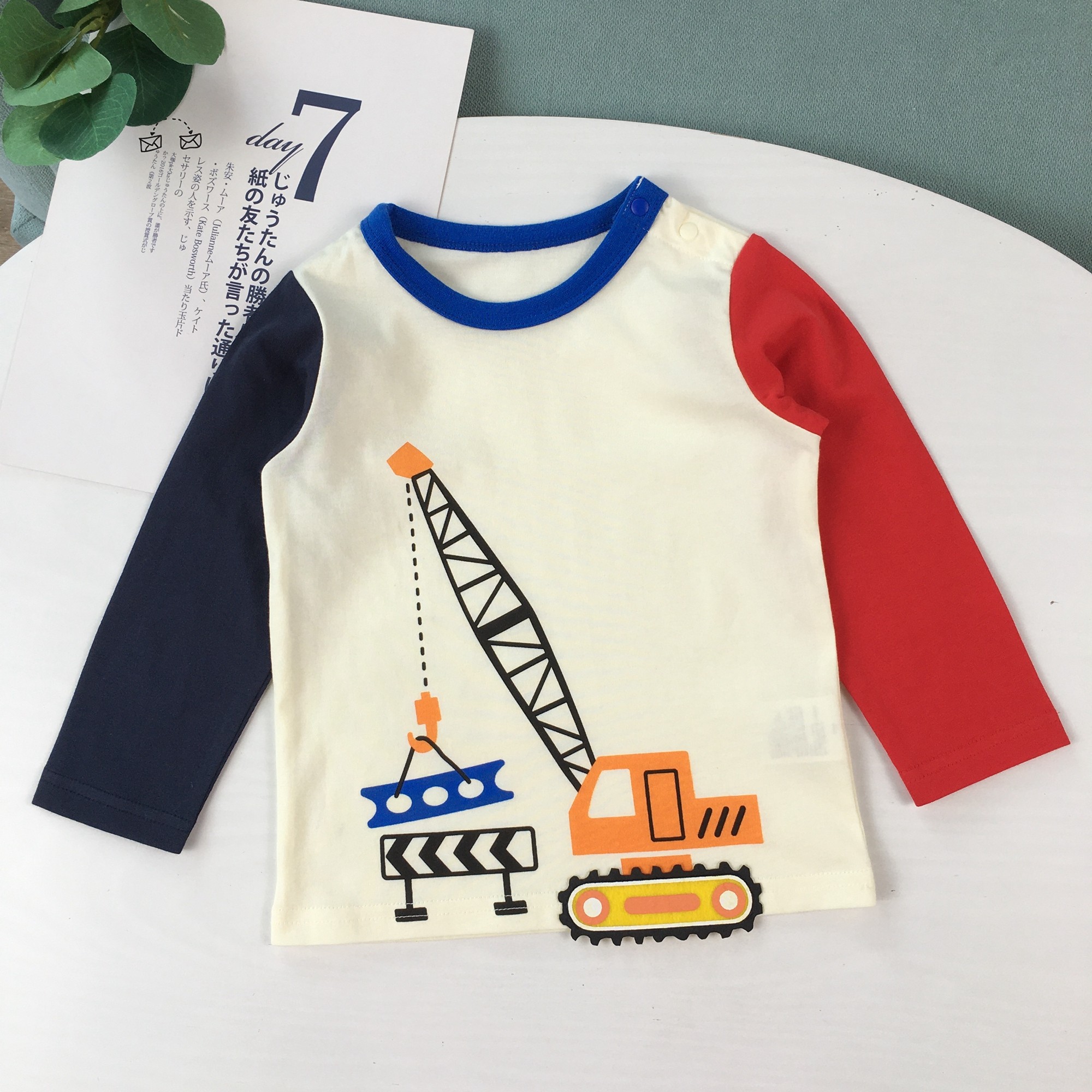 90-140日系儿童纯棉长袖T恤立体机车上衣男童春秋季套头衫工程车,淘宝优惠券,粉丝福利购,淘宝优惠卷