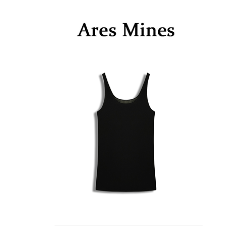 【盛朗熙Ares Mines】复古肌理感镂空设计内搭背心连衣裙-图3