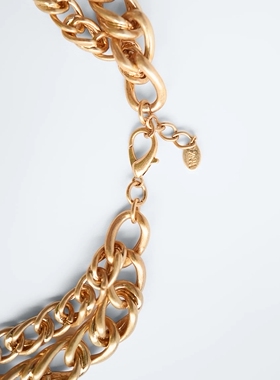 MZYY哑光裸链极简欧美锁骨项链