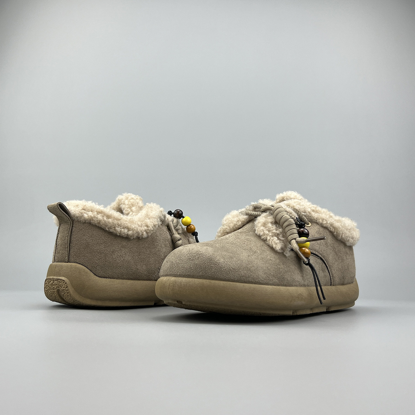 外贸冬季复古加绒保暖东北大棉鞋男户外徒步休闲一脚蹬短筒雪地靴,淘宝优惠券,粉丝福利购,淘宝优惠卷