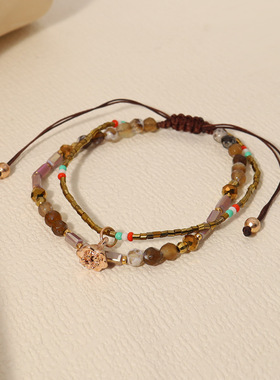 波西米亚多层串珠手链