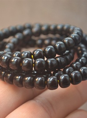 新春工艺6*5/5*3mm小尺寸桶珠108颗椰蒂多圈手链 DIY饰品脖子