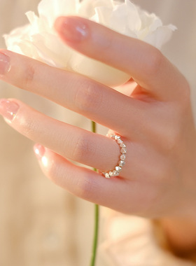 小众设计复古简约女925银戒指