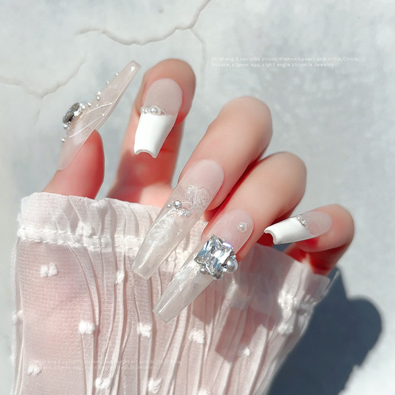 新款美甲饰品锆石镶珍珠堆钻立体圆形鸽子蛋直角成品钻球指甲装饰,淘宝优惠券,粉丝福利购,淘宝优惠卷