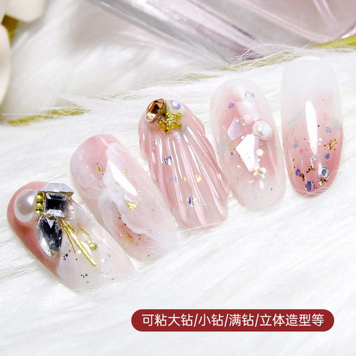 不流动美甲免洗粘钻胶大力胶超牢固持久指甲镶钻饰品钻石专用胶水 - 图1