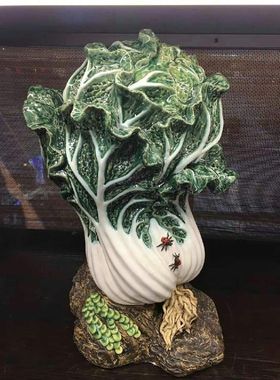 石湾公仔大白菜百财手工送礼摆件
