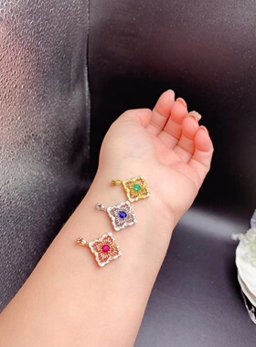 女银饰品椭圆形吊坠气质轻奢