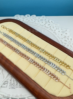 时尚手链男士款OT扣手饰手链空托