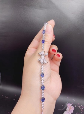 女银饰品银甜美满钻蝴蝶结