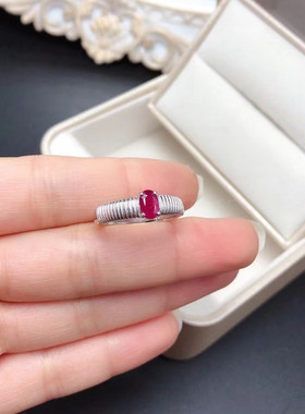 女银饰品简约气质椭圆女戒