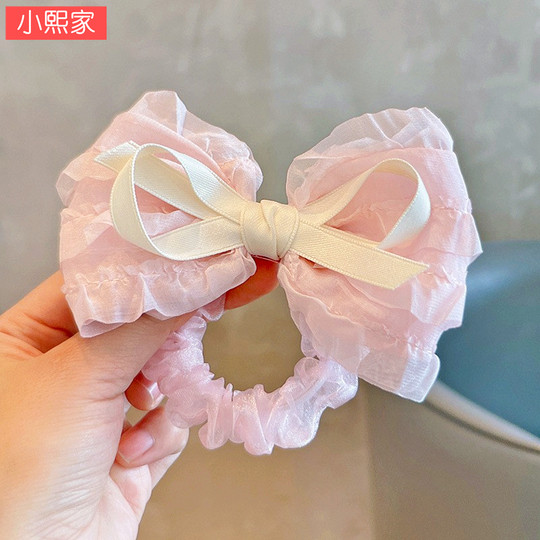 Super fresh! Little princess summer bow rubber band