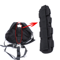 Diving side hanging BCD with 4x2kg nylon counterweight bag with stainless steel air eye and adhesive buckle fixing strap