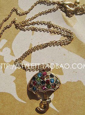 复古小伞锁骨链合金vintage女