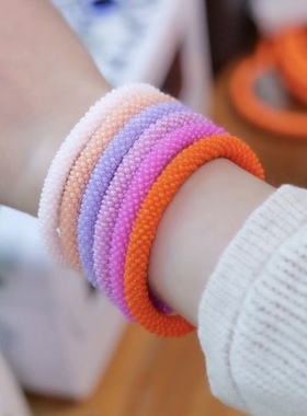 波西米亚风米珠手工编织扩香手环