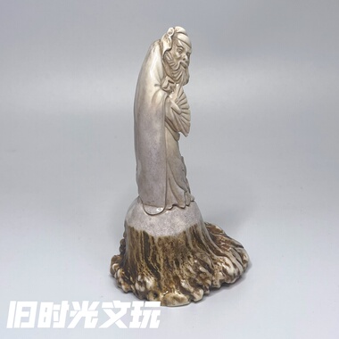 藏传老鹿角根雕钟馗摆件家居装饰品复古民族风书房玄关摆件饰品