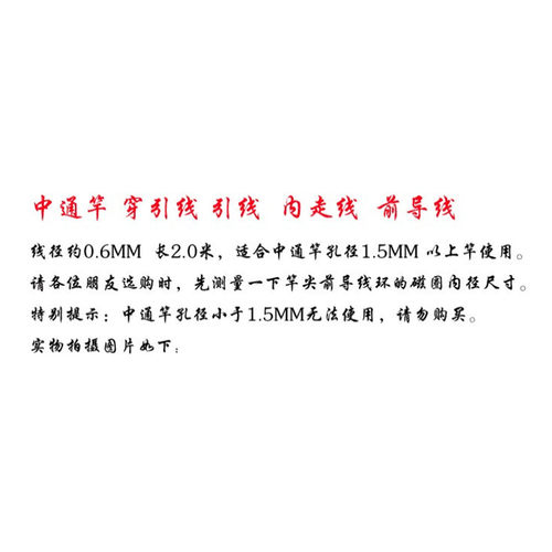 中通竿穿引线器绿色内走线前导线钢丝线中通竿配件垂钓用品配件 - 图1