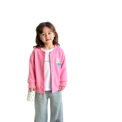 女童针织开衫可爱秋季2025新款儿童卡通毛衣外套宝宝秋装潮