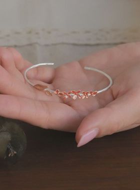 日韩系个性桂花金属手镯