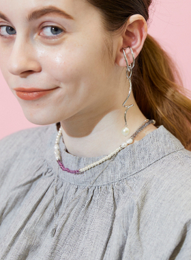 拼邮日系轻奢风项链耳环淡水珍珠