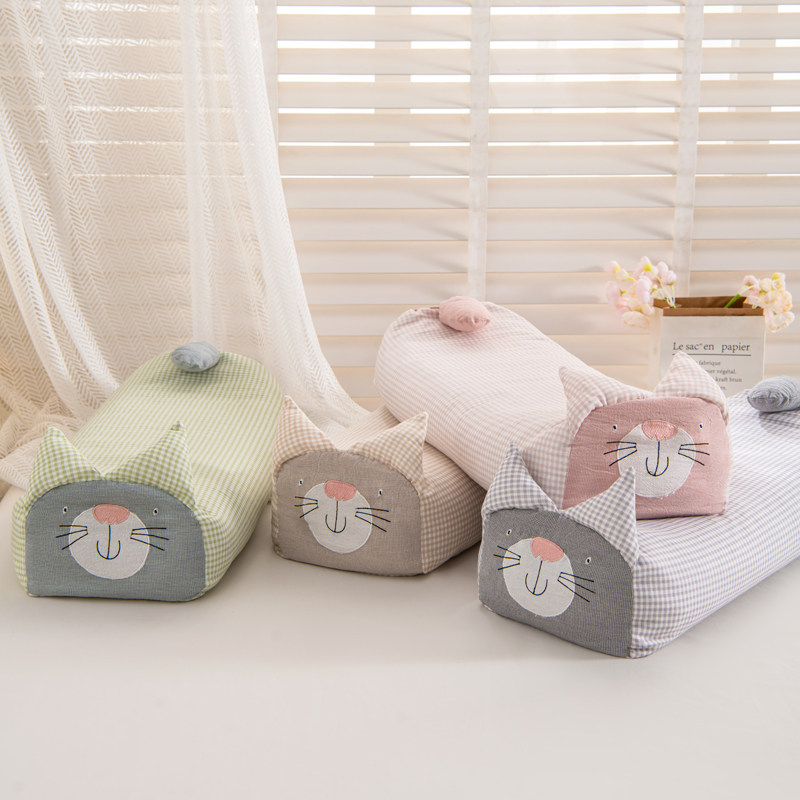 A类有氧棉纯棉双层纱柔软透气小猫荞麦枕可爱卡通枕头枕芯,淘宝优惠券,粉丝福利购,淘宝优惠卷