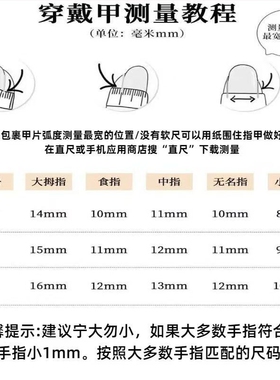 软萌团子穿戴甲春日马卡龙