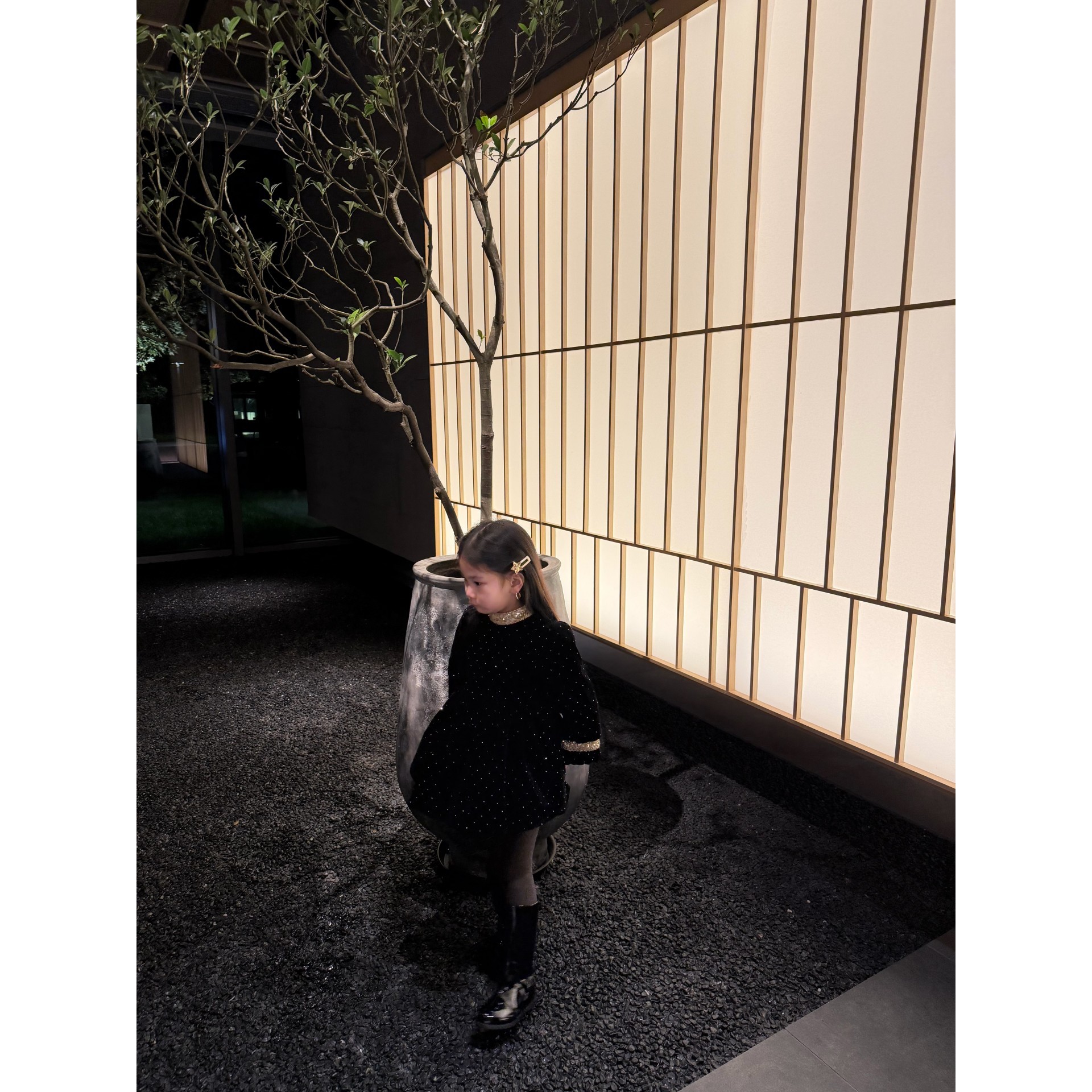 25秋冬满天星亮闪丝绒连衣裙女宝宝亮片公主裙蓬蓬裙生日礼服裙 - 图0