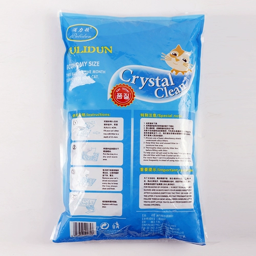 Кухня Бог Cat Crystal Cat Sand 3,8L1,1 кг *6 графики поглощают кристаллический песок дезодорант песок с низкой пылью и водой песок