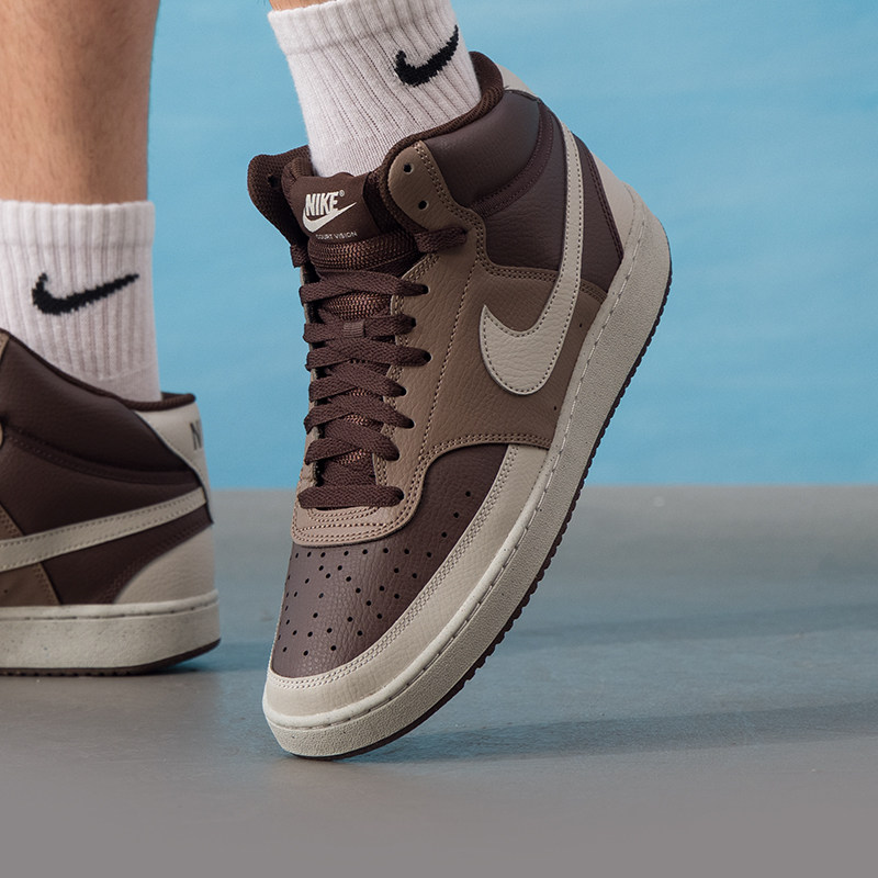 Nike耐克男鞋2025冬季新款COURT VISION MID NN休闲板鞋DN3577,淘宝优惠券,粉丝福利购,淘宝优惠卷