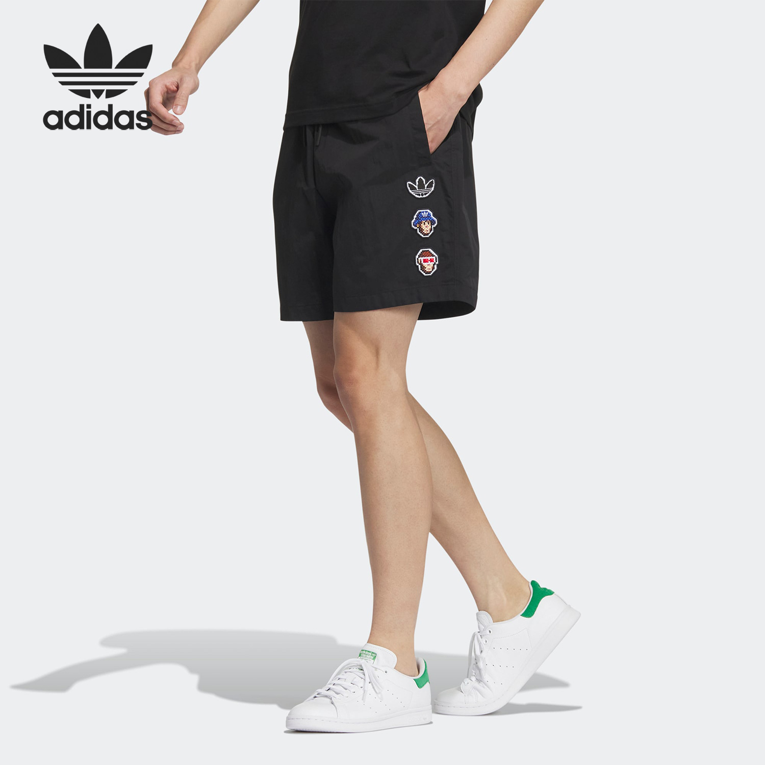 Adidas/阿迪达斯2023冬季新款男运动运动中长裤／短裤IP1796-图1