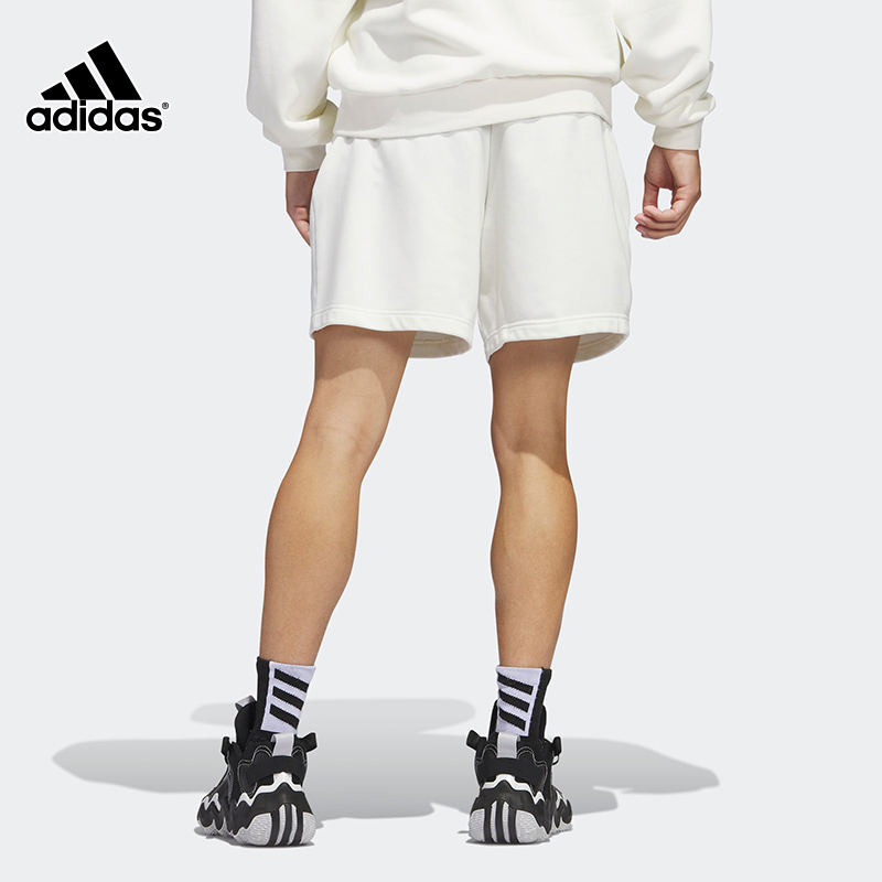 Adidas阿迪达斯男子短裤2024夏新款运动透气耐磨休闲五分裤HY2763 - 图0