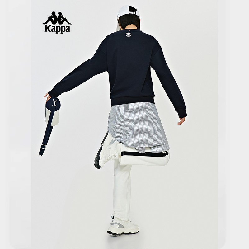 Kappa卡帕女装春季新款运动休闲简约百搭圆领卫衣K0E22WT01 - 图3