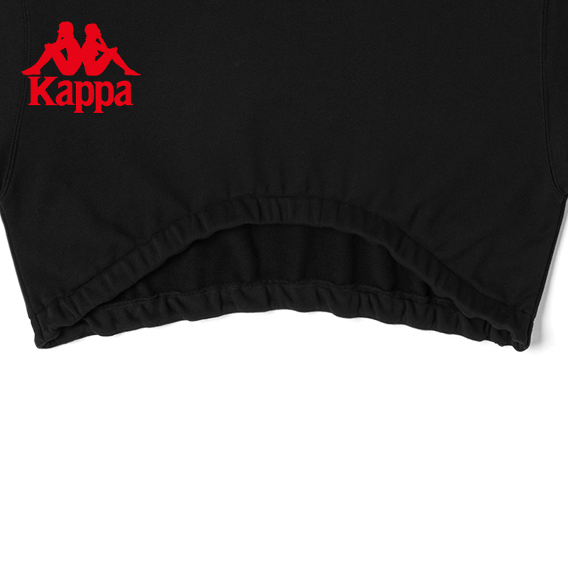 Kappa卡帕女装2023秋季新款落肩运动休闲针织长袖短款外套 - 图3