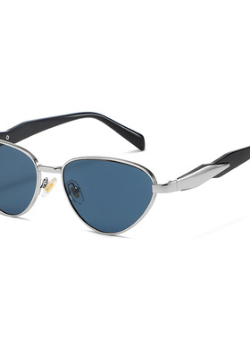 新款欧美复古金属小框太阳镜网红