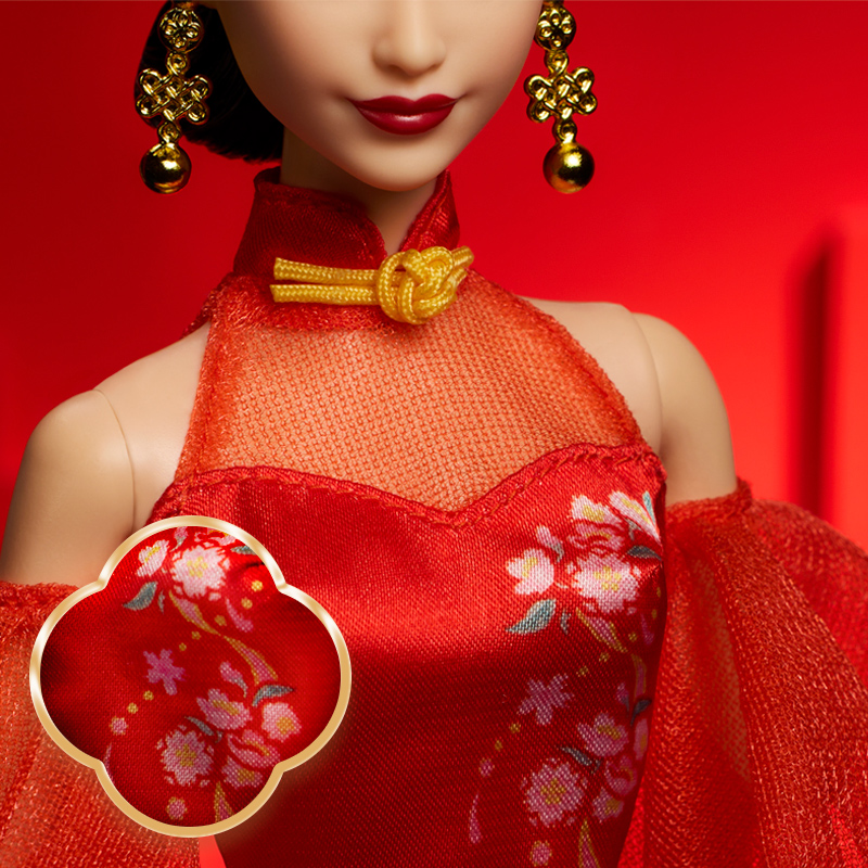 【新年限定】芭比娃娃新年系列之梅韶昕华限定珍藏款公主收藏纪念