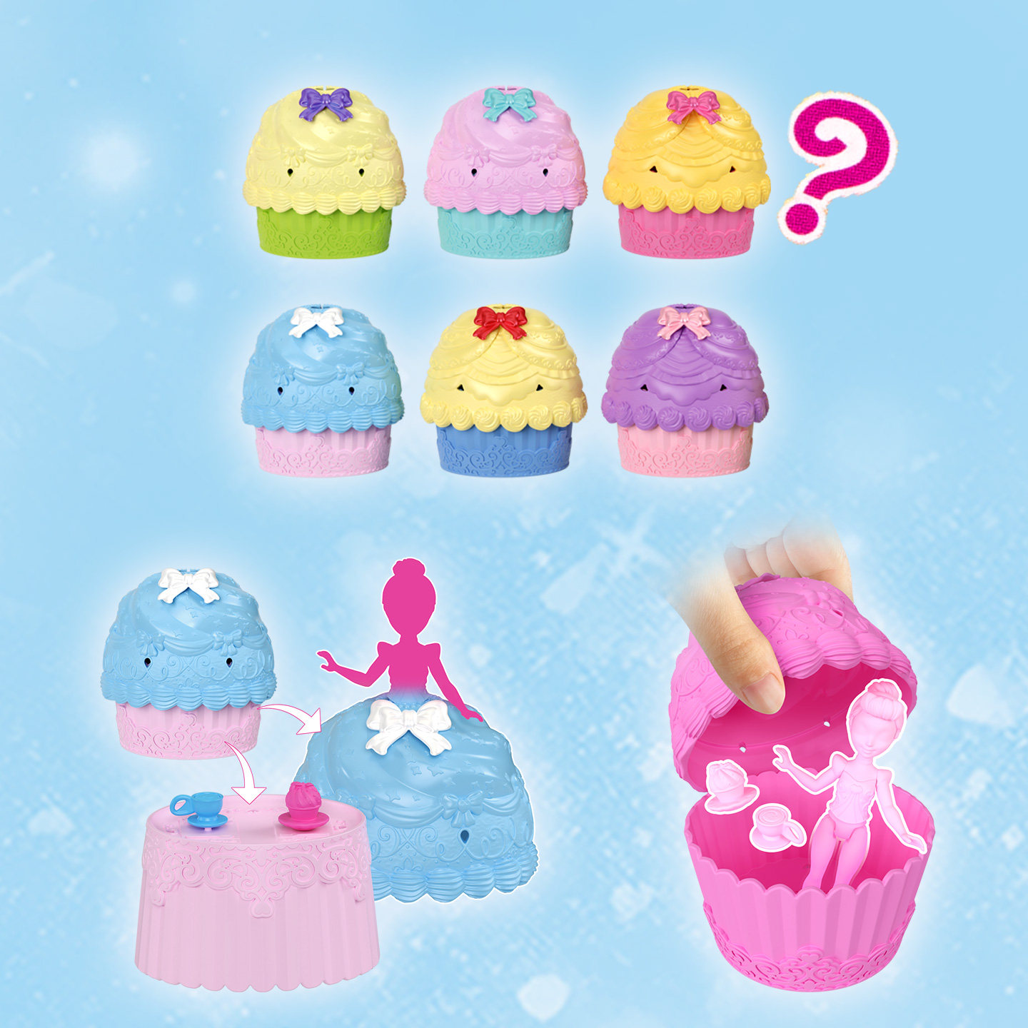 芭比娃娃迪士尼公主迷你蛋糕裙系列惊喜盲盒儿童玩具正版女孩礼物,淘宝优惠券,粉丝福利购,淘宝优惠卷