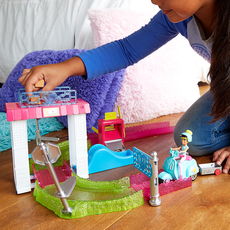 芭比娃娃之小小邮政局礼盒儿童玩具 芭比娃娃/配件
