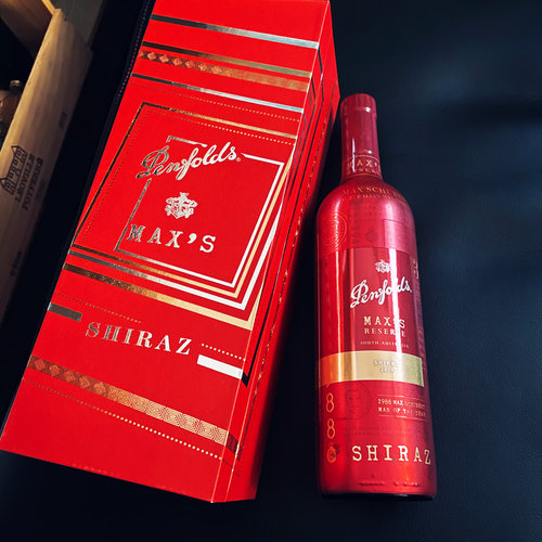 澳洲奔富麦克斯珍藏2019年灿金西拉红葡萄酒六支官方防伪中秋送礼 - 图1