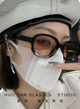 韩版复古浅茶色墨镜女优雅网红潮