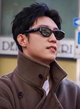 黄景瑜同款黑色防紫外线墨镜个性