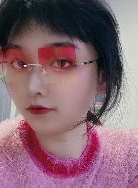 时尚个性多巴胺眼镜男女异形墨镜