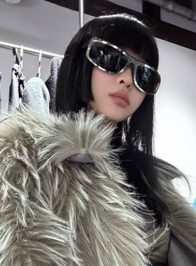 优雅氛围感墨镜女潮遮阳防紫外线