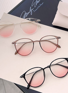 小红书网红同款腮红眼镜女配度数