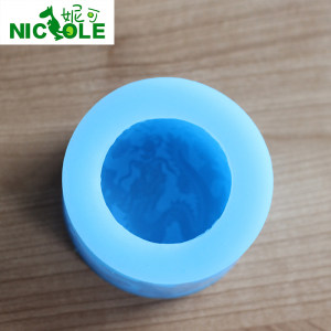 妮可冰淇淋月饼模具 龙 圆形 手工巧克力模具 硅胶模具R1197