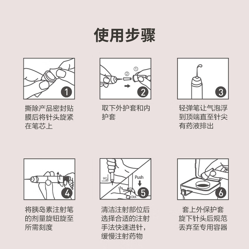 贝稳胰岛素注射笔针头/32Gx4mmx7支(薄壁)/HTQ - 图1